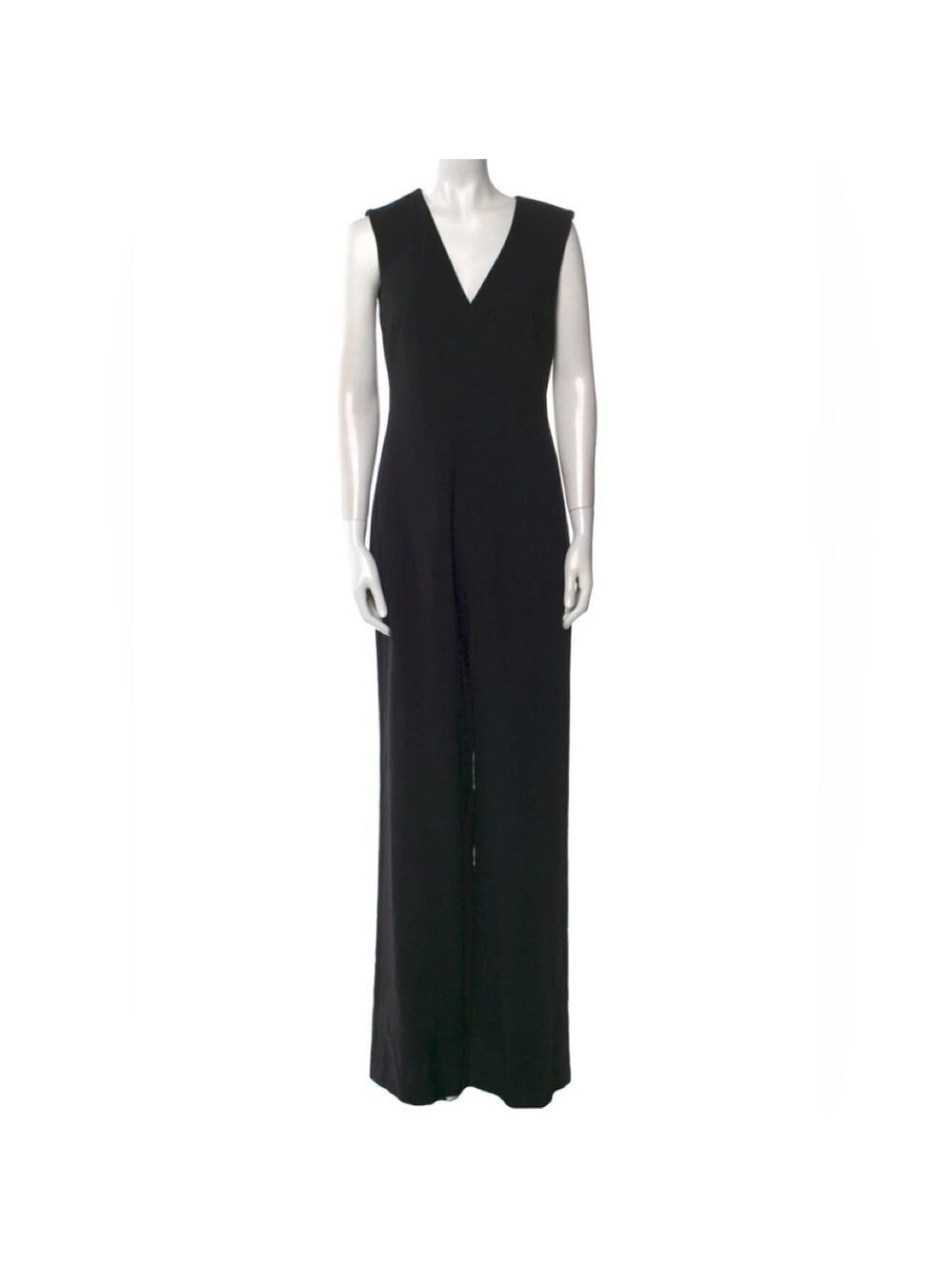 Ralph Lauren Purple Label Womens V-Neck Jumpsuit Wool